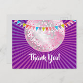 disco party , glitter , dans , party dank je kaart (Voorkant / Achterkant)