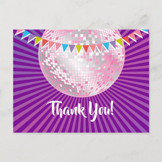 disco party , glitter , dans , party dank je kaart (Voorkant)