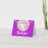 disco party , glitter , dans , party dank je kaart (Voorkant)