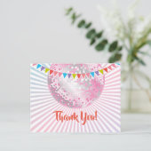 disco party , glitter , dans , party dank je kaart (Staand voorkant)