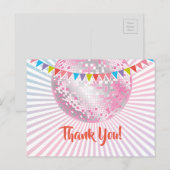 disco party , glitter , dans , party dank je kaart (Voorkant / Achterkant)