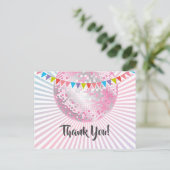 disco party , glitter , dans , party dank je kaart (Staand voorkant)