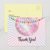 disco party , glitter , dans , party dank je kaart (Voorkant / Achterkant)