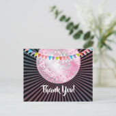 disco party , glitter , dans , party dank je kaart (Staand voorkant)