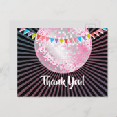 disco party , glitter , dans , party dank je kaart (Voorkant / Achterkant)