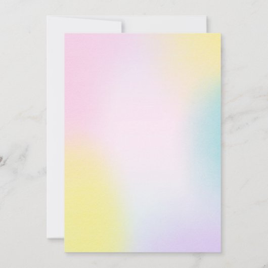 Disco Party Invitation Glow Disco Party nodigt uit Kaart (Achterkant)