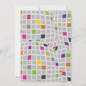 Disco Party Invitation Kaart (Achterkant)