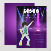 Disco Party Kaart (Voorkant / Achterkant)