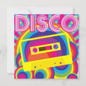 Disco Party Kaart (Voorkant)