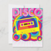 Disco Party Kaart (Voorkant)