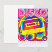 Disco Party Kaart (Voorkant / Achterkant)