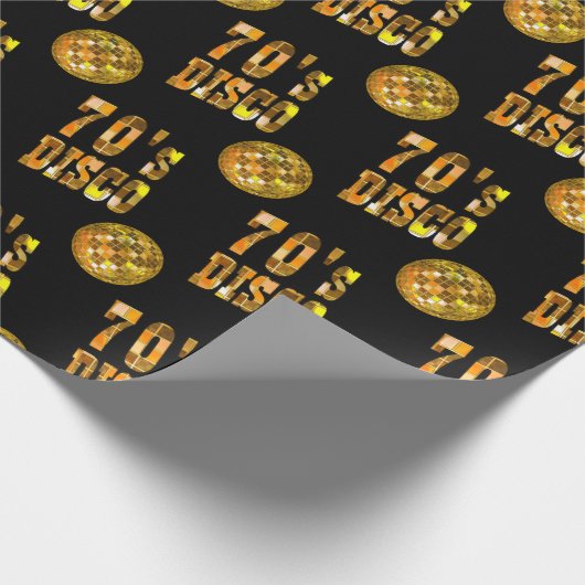 Disco Party-opvulpapier van 70 jaar Cadeaupapier (Hoek)