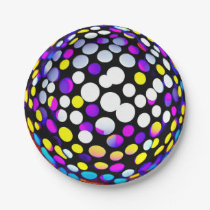 Disco Party Papieren Bordje