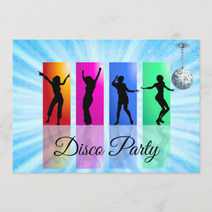Disco Party retro dansen Verjaardagsfeest Kaart