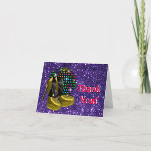 Disco Party Spiegel Ball Dank u kaarten