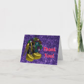 Disco Party Spiegel Ball Dank u kaarten (Voorkant)