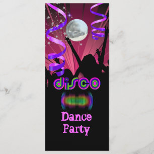 Disco Party Spiegelbal Disco  2 Kaart