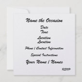 DISCO Party - SRF Kaart (Achterkant)