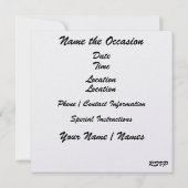 DISCO Party - SRF Kaart (Achterkant)