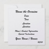 DISCO Party - SRF Kaart (Achterkant)