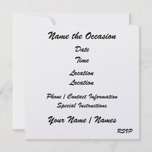 DISCO Party - SRF Kaart (Achterkant)