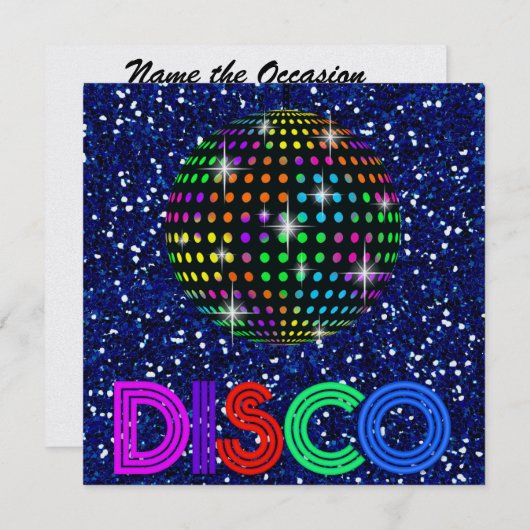 DISCO Party - SRF Kaart (Voorkant / Achterkant)