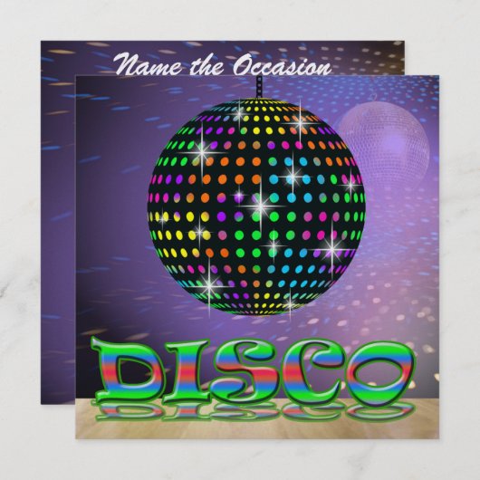 DISCO Party - SRF Kaart (Voorkant / Achterkant)
