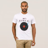 Disco Party T-Shirt Retro Muziek (Voorkant volledig)