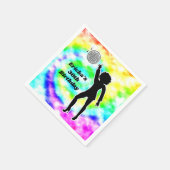 Disco Party Tie Dye Adult Retro Birthday Servet (Hoek)