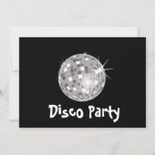 Disco Party-uitnodiging Kaart (Voorkant)