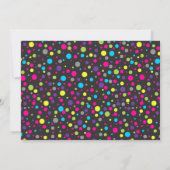 Disco Party Uitnodiging Meisje Dans Verjaardag Uit (Achterkant)