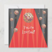 Disco Party-uitnodiging uit 1970 Kaart (Achterkant)