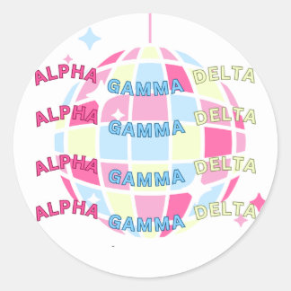 Disco Pastel Sorority Sticker AGD