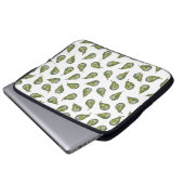 Disco Pear laptop hoesje Sleeve (Voorkant onderkant)