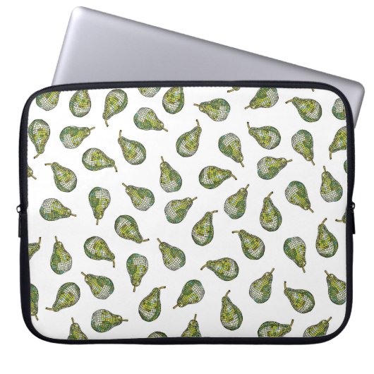Disco Pear laptop hoesje Sleeve (Voorkant)