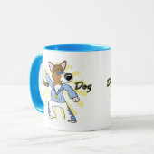 Disco Pembroke Welsh Corgi Mok (Voorkant links)