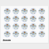 Disco Pembroke Welsh Corgi Ronde Sticker (Vel)