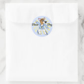 Disco Pembroke Welsh Corgi Ronde Sticker (Tas)