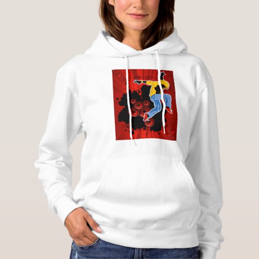 Disco Person Womens Hoodie (Voorkant)