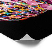 Disco Pompoen Coquette Bow Esthetische Herfst Beda Poster (Hoek)