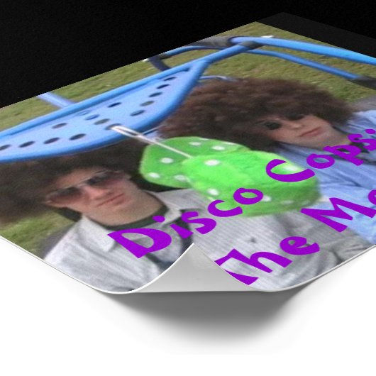 disco poster, Disco Cops:De film - Gepersonaliseer Poster (Hoek)