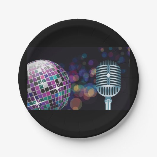 Disco-prestaties Papieren Bordje (Voorkant)