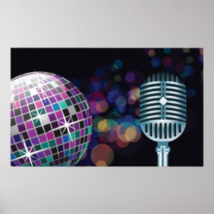 Disco-prestaties Poster