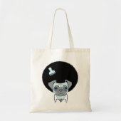 Disco Pug canvas tas (Voorkant)