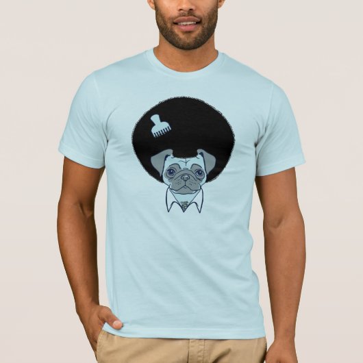 Disco Pug-shirt T-shirt (Voorkant)