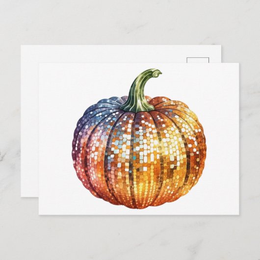 Disco Pumpkin Briefkaart (Voorkant / Achterkant)