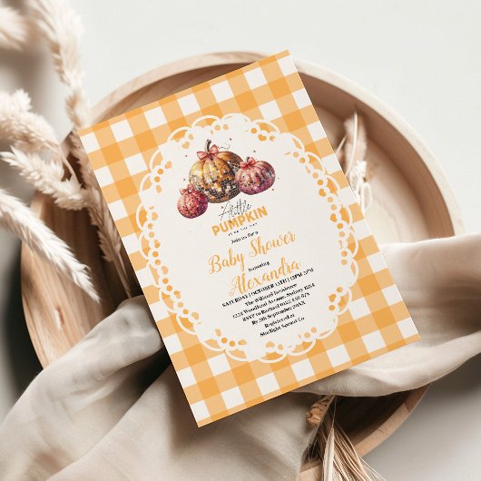 Disco Pumpkin Patch Baby shower Kaart