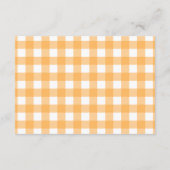 Disco Pumpkin Patch Baby shower Raffle Diapper Informatiekaartje (Achterkant)