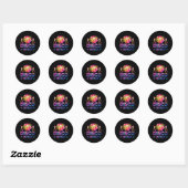 Disco Queen - 70's Disco Thed S70 Ronde Sticker (Vel)