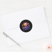 Disco Queen - 70's Disco Thed S70 Ronde Sticker (Envelop)